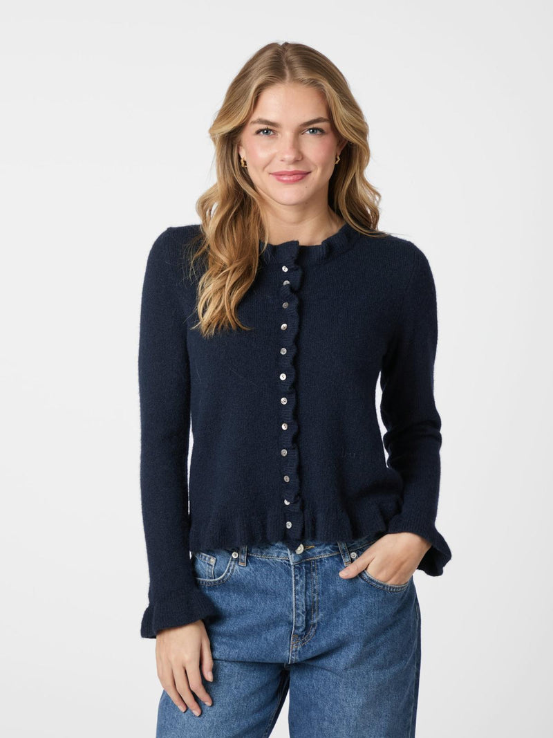 Neo Noir Elowen Knit Blouse - Navy