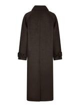 Neo Noir Keaton Wool Coat - Chocolate Brown