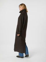 Neo Noir Keaton Wool Coat - Chocolate Brown