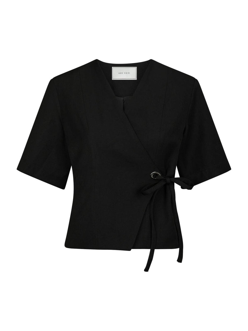 Neo Noir Simmo Eyelet Blouse - Black