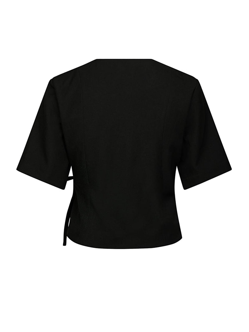 Neo Noir Simmo Eyelet Blouse - Black