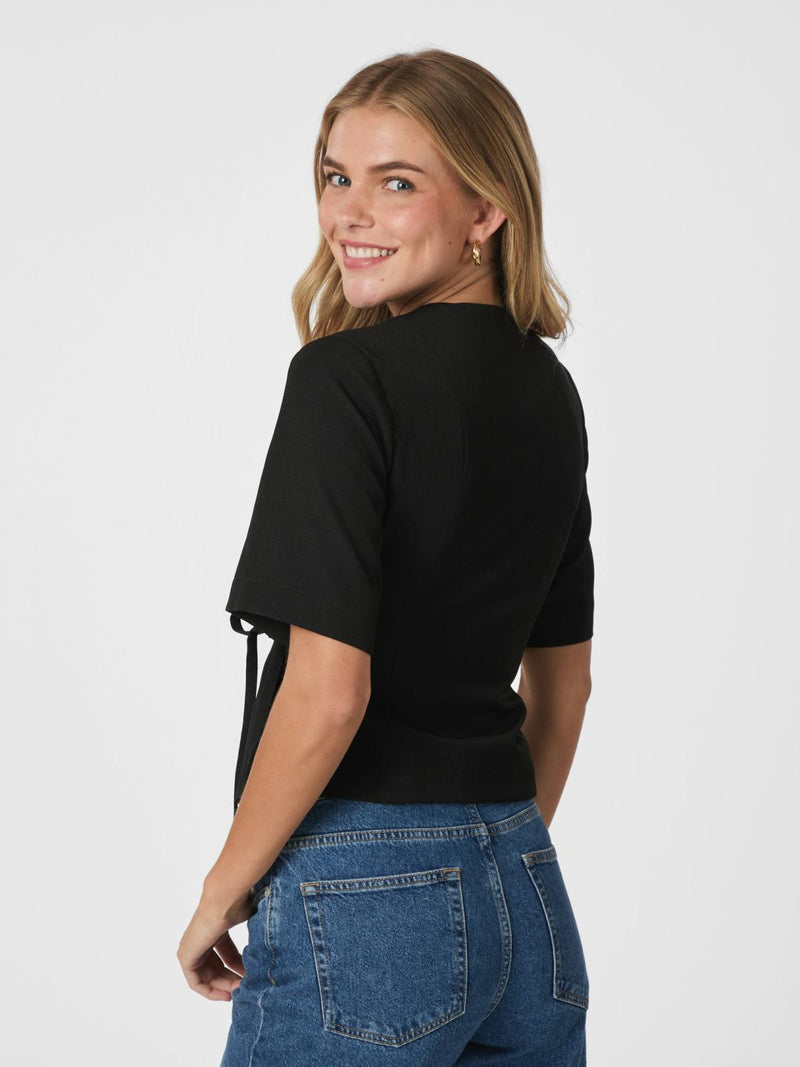 Neo Noir Simmo Eyelet Blouse - Black