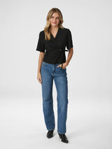 Neo Noir Simmo Eyelet Blouse - Black