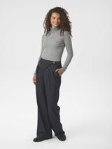 Neo Noir Zalka Eyelet Pants - Dark Grey