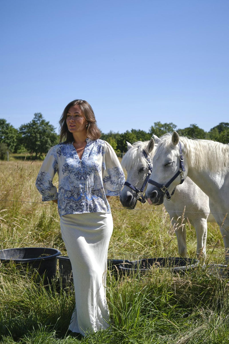 Neo Noir Roselle Artist Paisley Blouse
