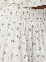 Neo Noir Asta Small Blossom Skirt - Creme