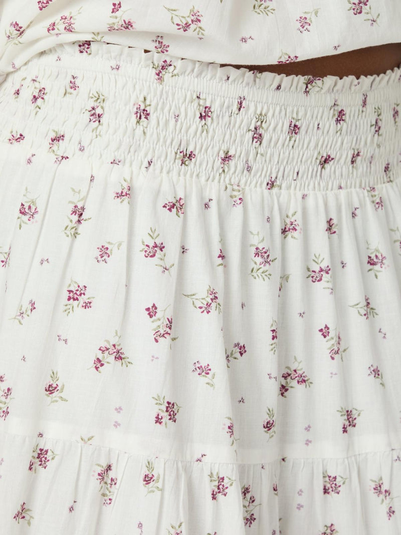 Neo Noir Asta Small Blossom Skirt - Creme