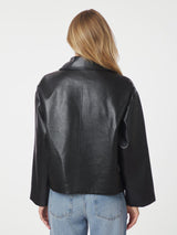 Neo Noir Lunara Collar Stitch Jacket - Black