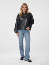Neo Noir Lunara Collar Stitch Jacket - Black
