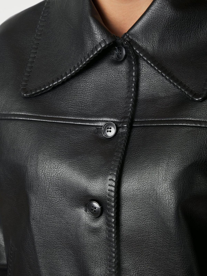 Neo Noir Lunara Collar Stitch Jacket - Black