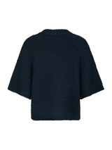 Neo Noir Benuta Fluffy Knit Cardigan - Navy
