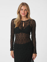 Neo Noir Matria Lace Blouse - Black