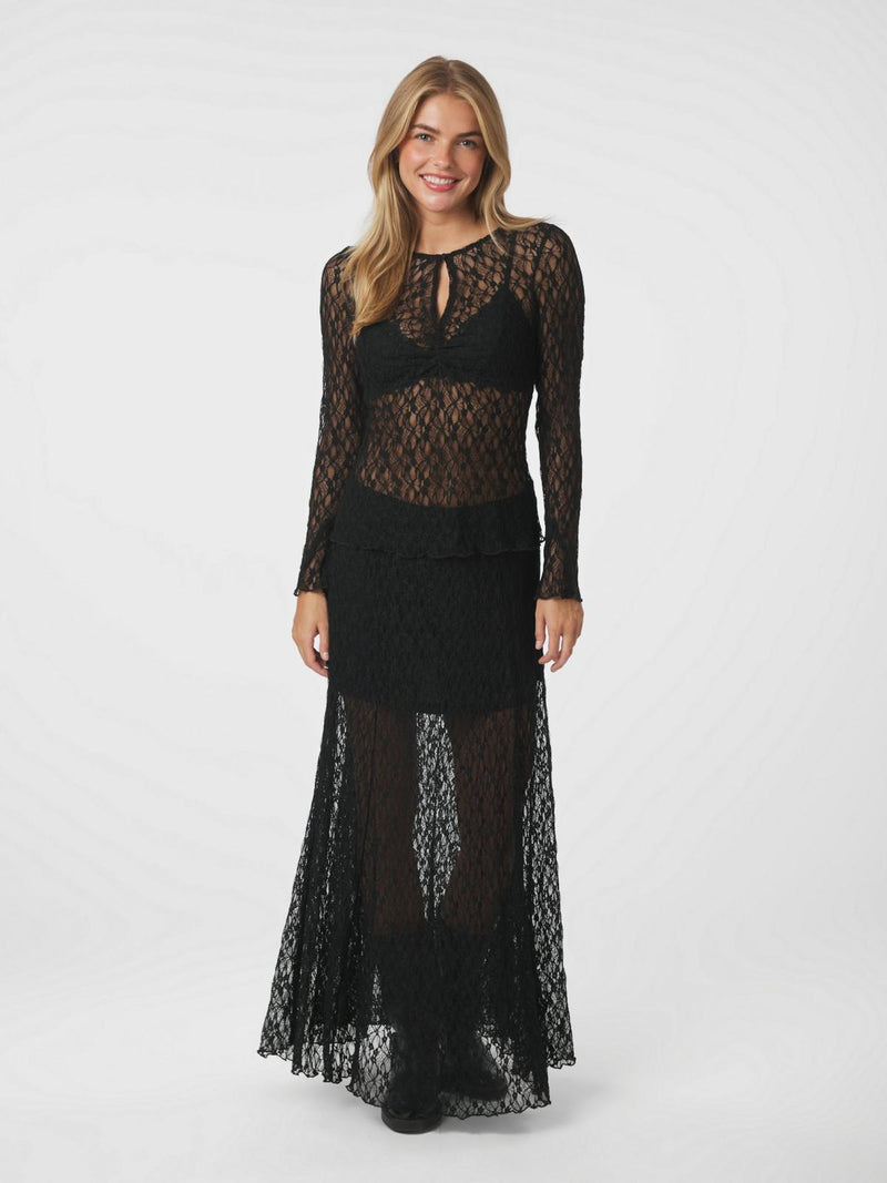 Neo Noir Matria Lace Blouse - Black