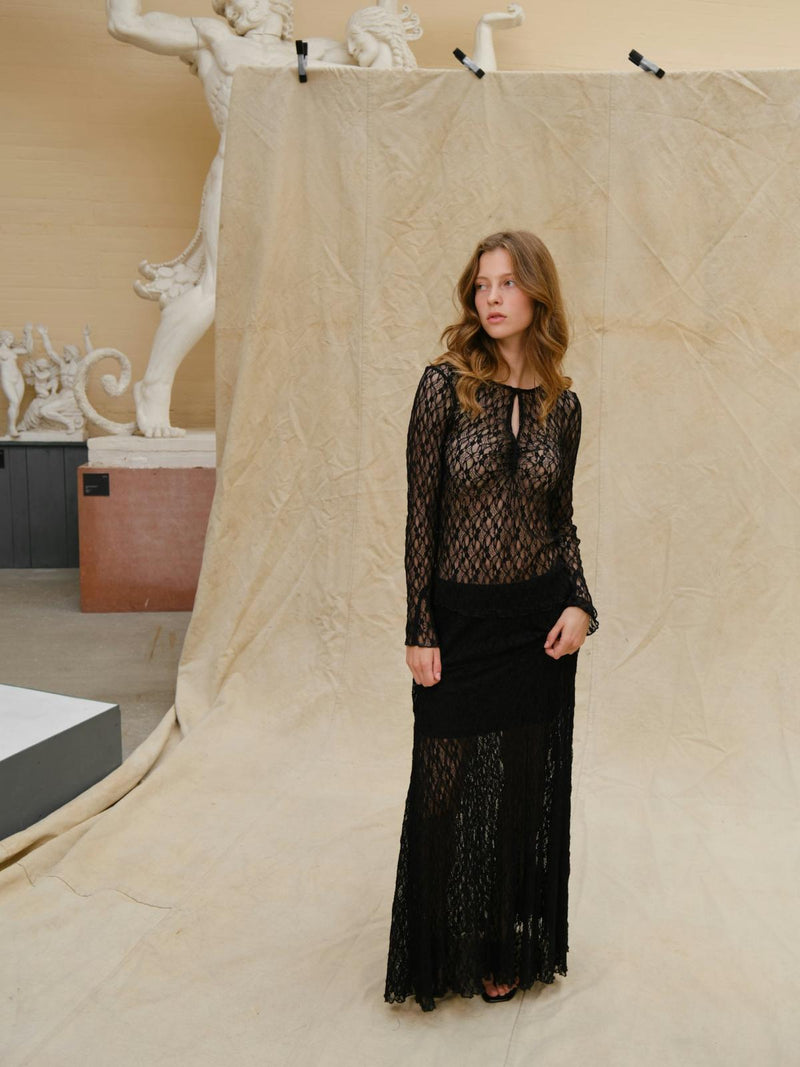 Neo Noir Matria Lace Blouse - Black