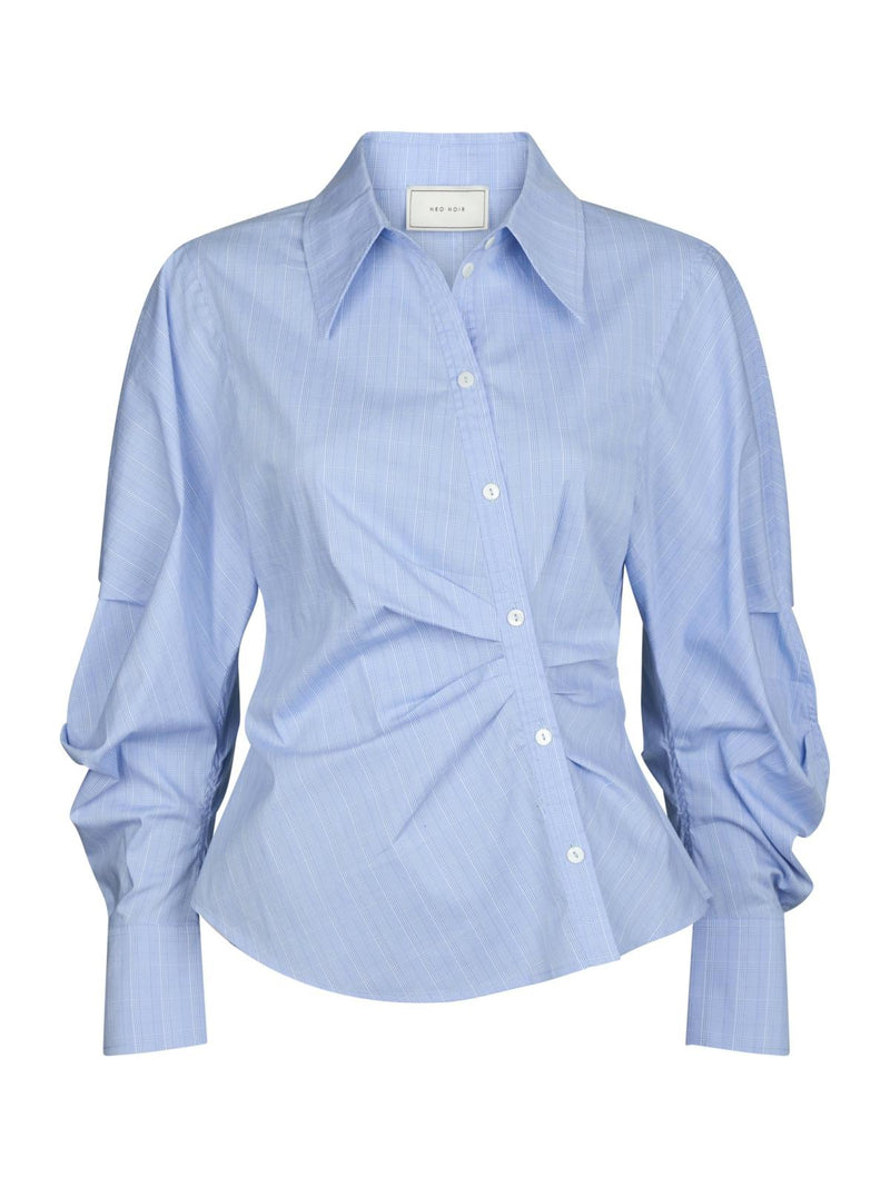 Neo Noir Noella Flannel Shirt - Light Blue