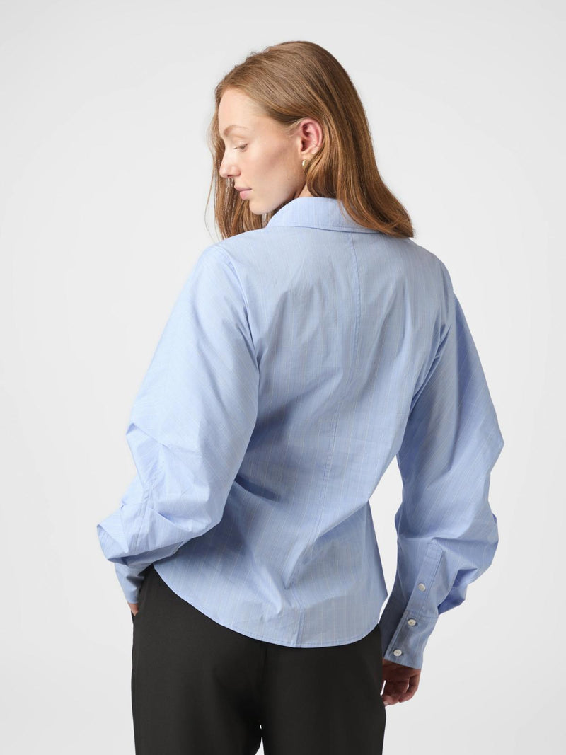 Neo Noir Noella Flannel Shirt - Light Blue