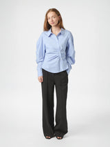 Neo Noir Noella Flannel Shirt - Light Blue