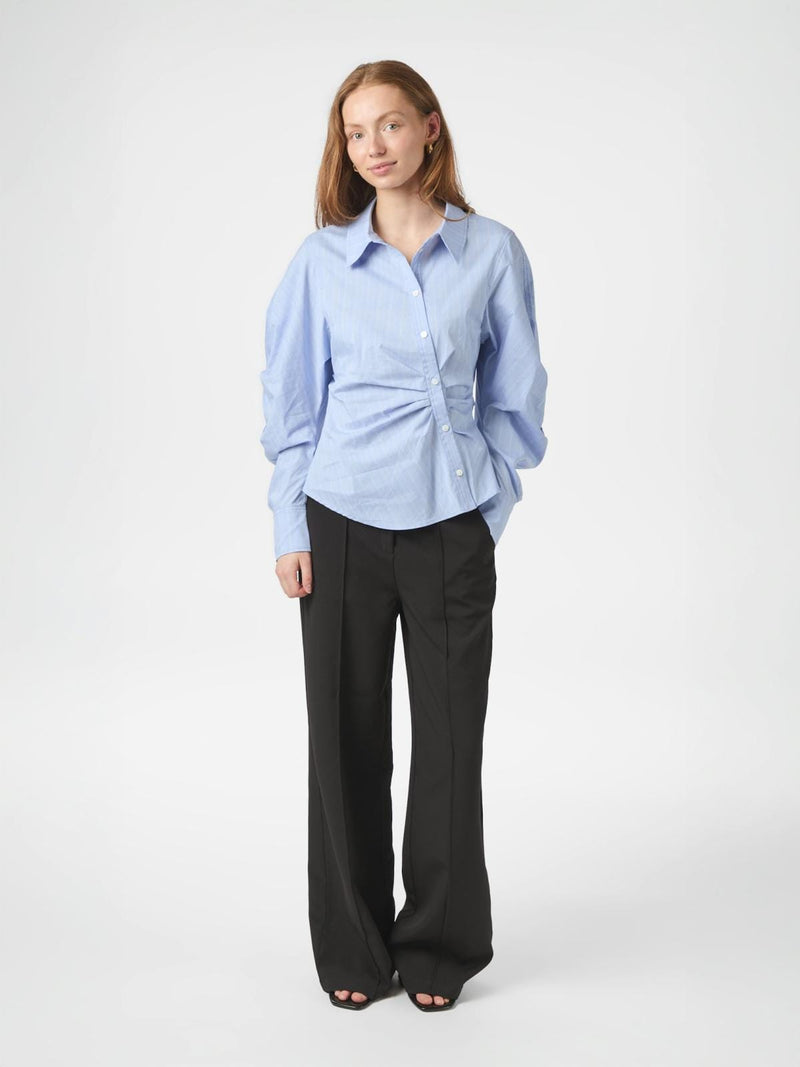 Neo Noir Noella Flannel Shirt - Light Blue
