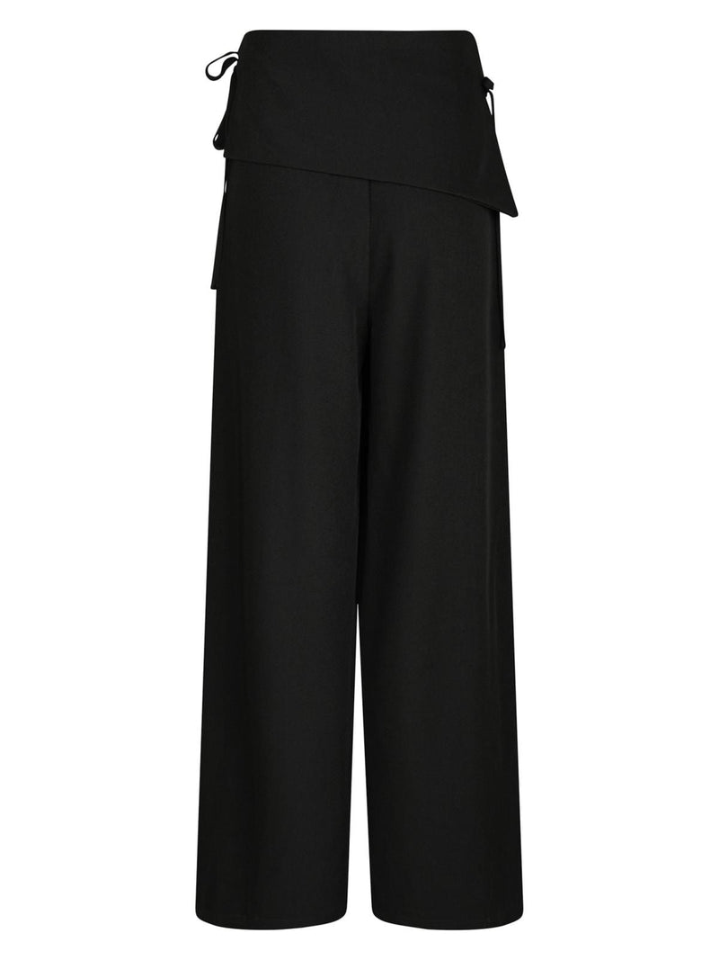 Neo Noir Deani Fold Pants - Black