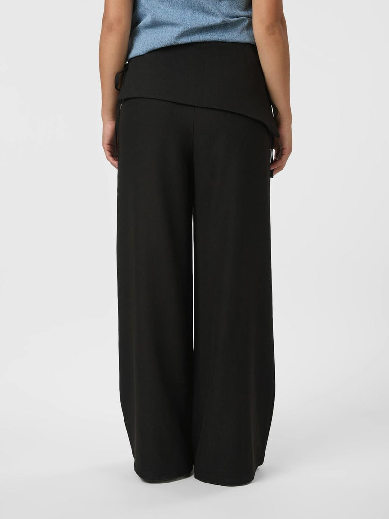 Neo Noir Deani Fold Pants - Black