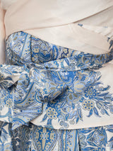 Neo Noir Rista Paisley Boder Blouse - Ash Blue