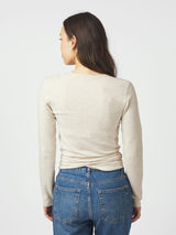 Neo Noir Tilfa Knit Wrap Blouse - Sand