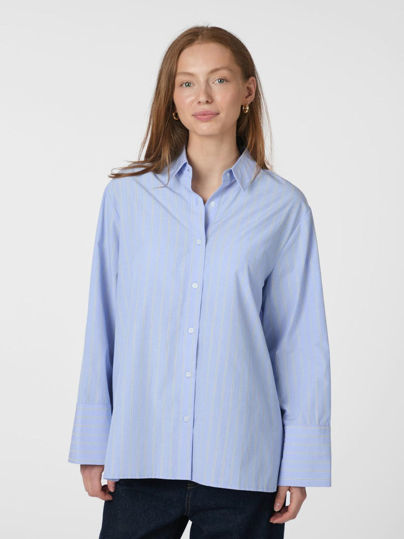 Neo Noir Dita Twin Stripe Shirt - Light Blue