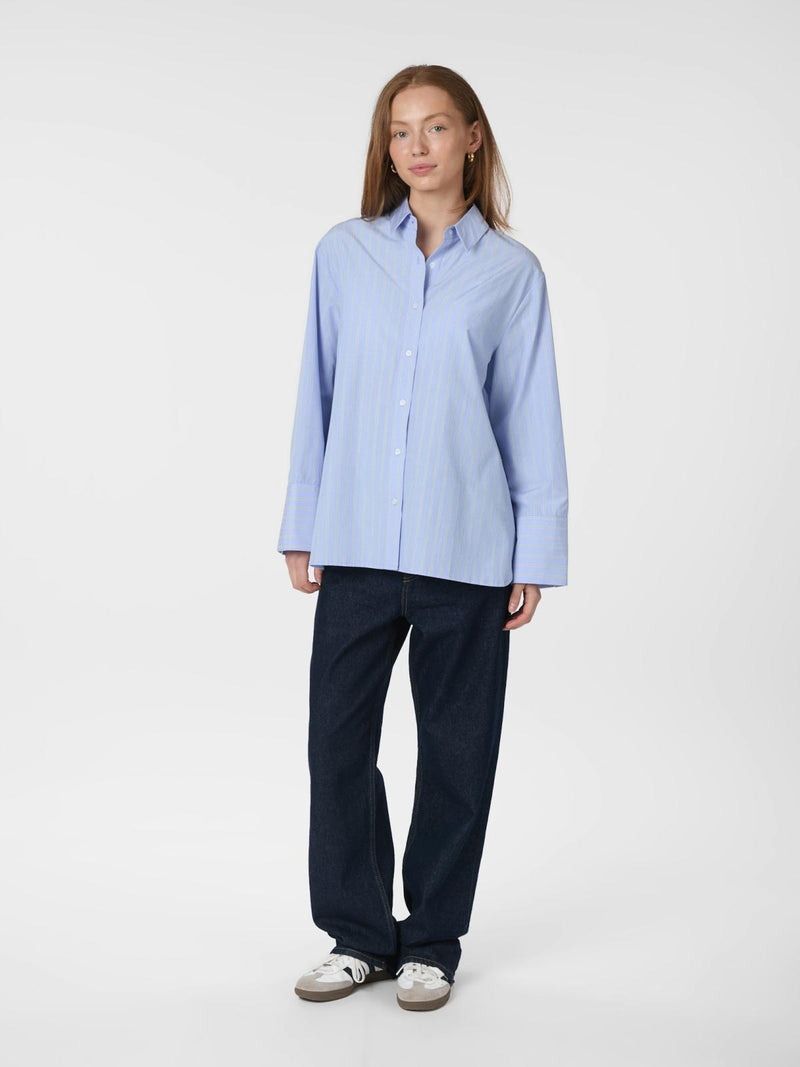 Neo Noir Dita Twin Stripe Shirt - Light Blue