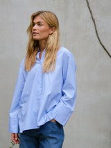 Neo Noir Dita Twin Stripe Shirt - Light Blue