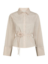 Neo Noir Clarida Rose Stripe Shirt - Light Yellow