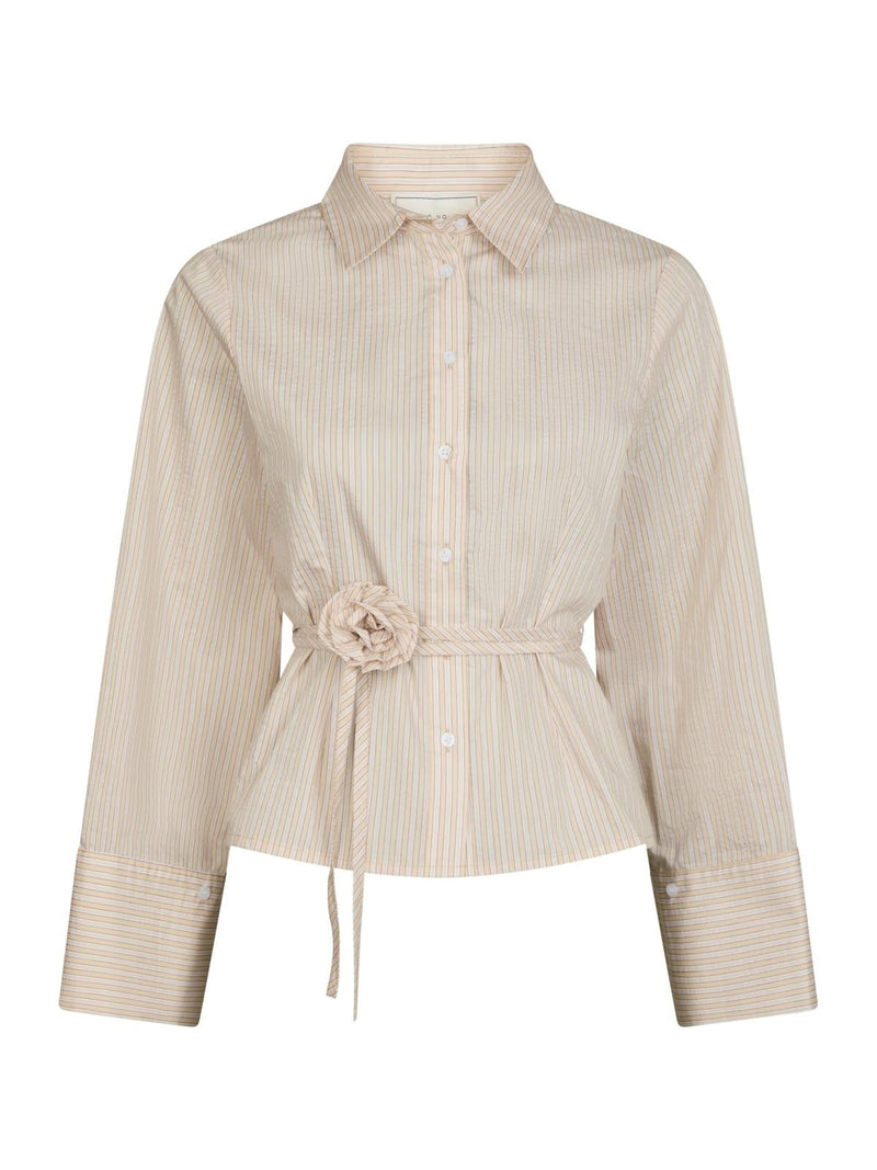 Neo Noir Clarida Rose Stripe Shirt - Light Yellow