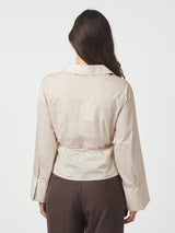 Neo Noir Clarida Rose Stripe Shirt - Light Yellow