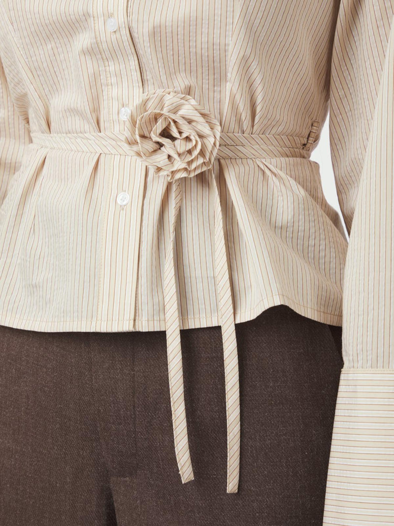 Neo Noir Clarida Rose Stripe Shirt - Light Yellow