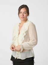 Neo Noir Ivey Blouse - Creme