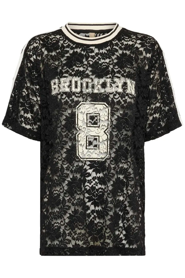 Culture Kala SS Lace Blouse - Black
