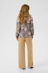 Culture Madi Dittemarie Blouse - Grey Flower Foil