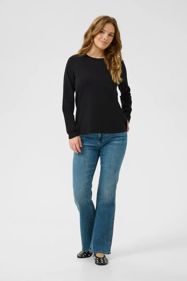 Culture Base Gith On LS Tee - Black
