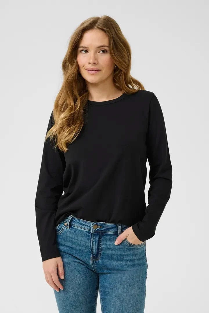 Culture Base Gith On LS Tee - Black