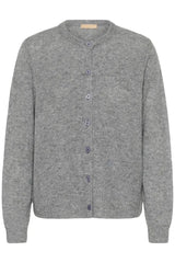 Culture Katrina Cardigan - Mid Grey Melange