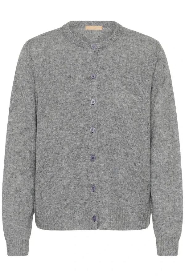 Culture Katrina Cardigan - Mid Grey Melange
