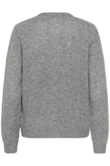 Culture Katrina Cardigan - Mid Grey Melange