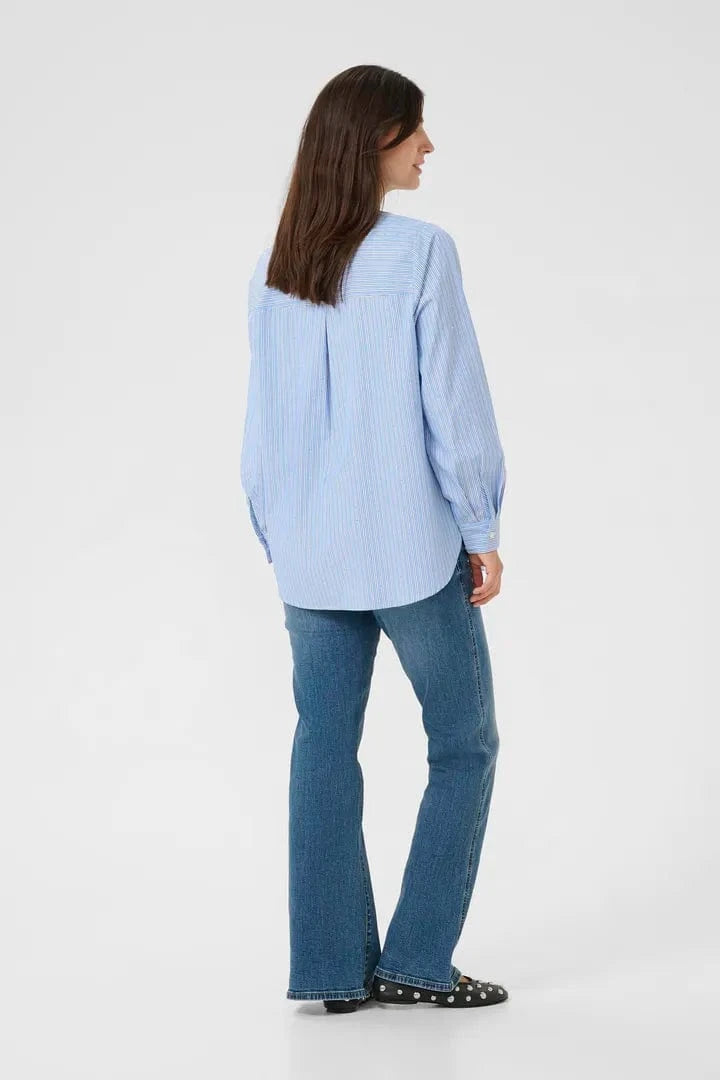 Culture Daimi Shirt - Blue/White Stripe