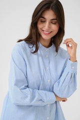 Culture Daimi Shirt - Blue/White Stripe