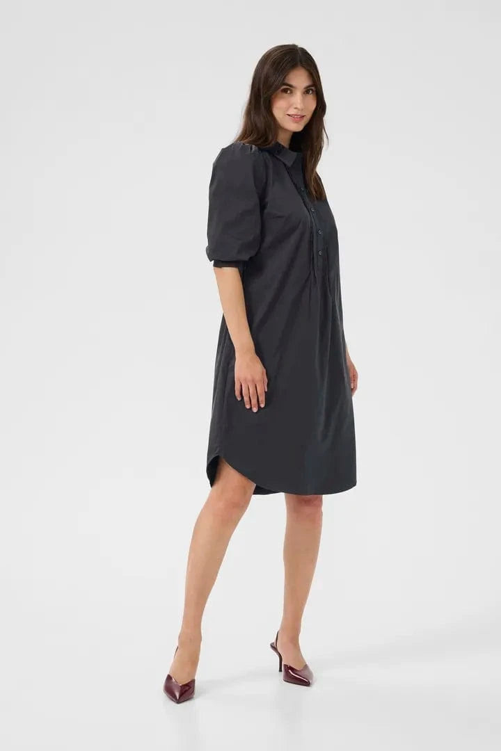Culture Toyam Antoinett Rib Dress - Black