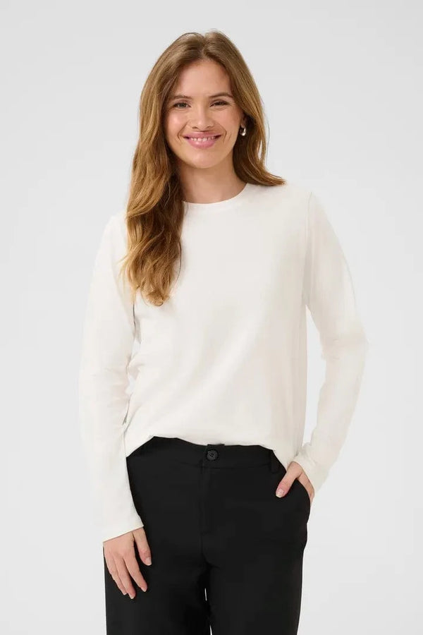 Culture Base Gith On LS Tee - Spring Gardenia