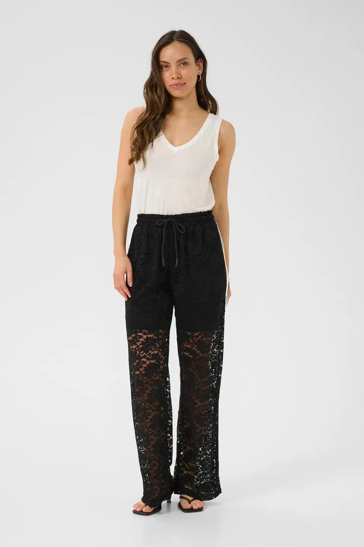 Culture Kala Lace Pants - Black