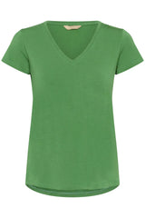 Culture Poppy V-neck T-Shirt  - Mint Green