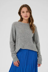 Culture Katrina Pullover - Mid Grey Melange