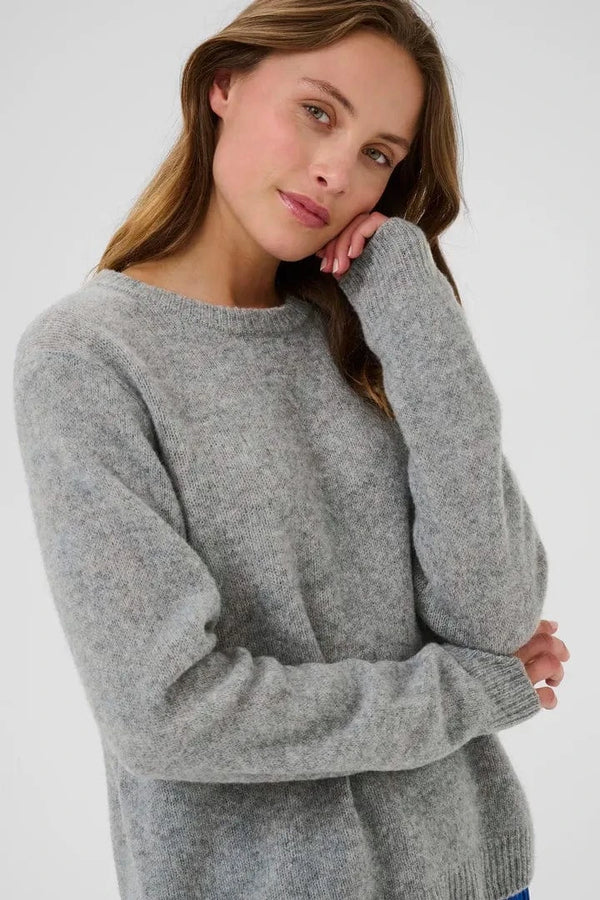 Culture Katrina Pullover - Mid Grey Melange