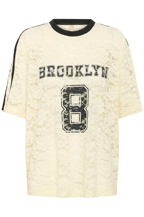 Culture Kala SS Lace Blouse - Double Creme